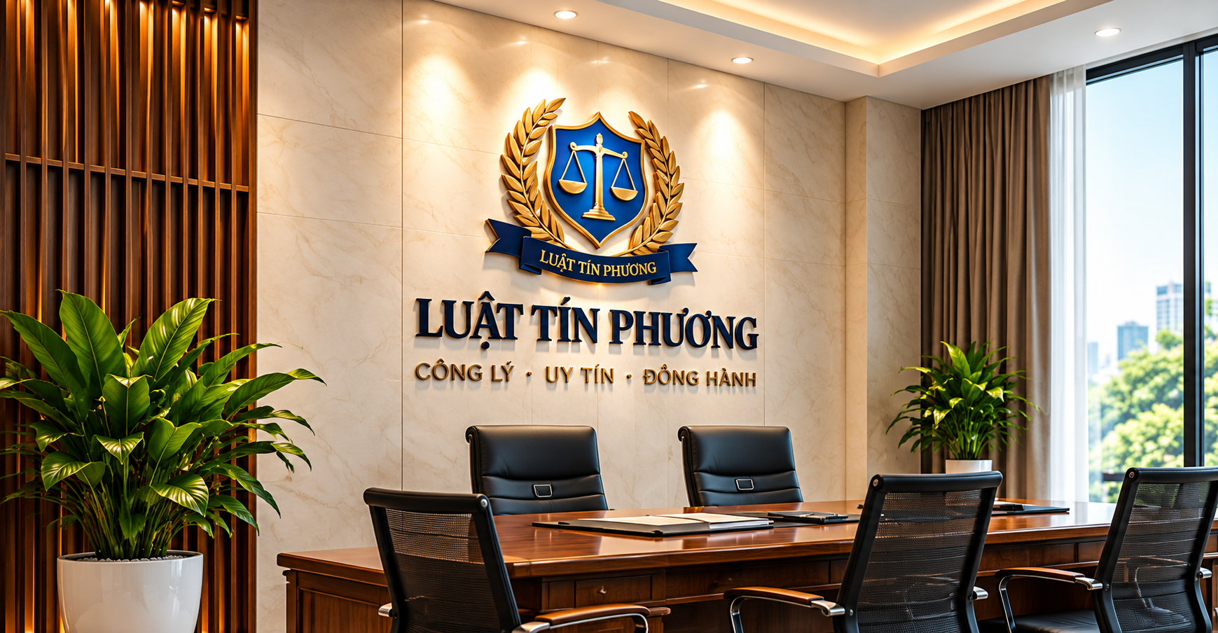 Phòng Họp Sang Trọng Luật Tín Phương